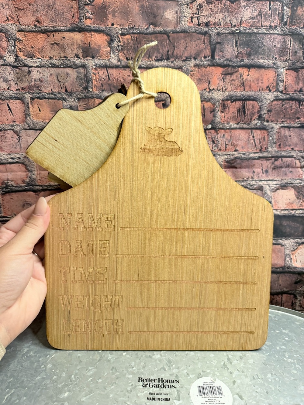 Baby Stats Keepsake with monthly milestones
